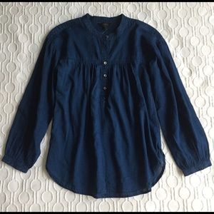 JCREW Indigo cotton blouse